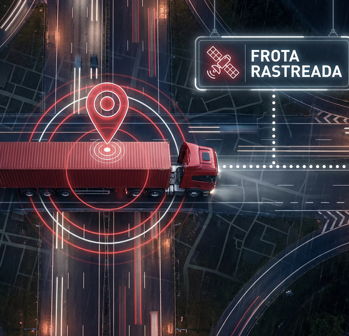 Frota rastreada - Monitoramento completo
